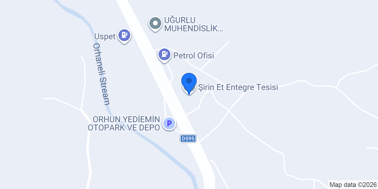 Şirin Et Entegre Tesisi konumu