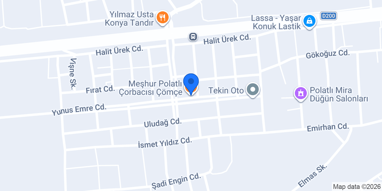 Meşhur Polatlı Çorbacısı Çömçe konumu