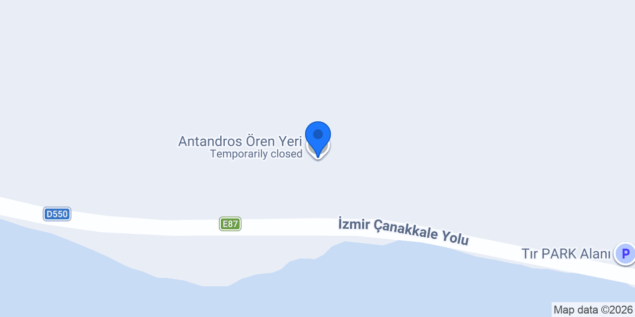 Antandros Ören Yeri konumu