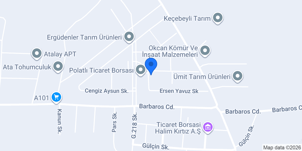 Eksa Tarım Ürünleri konumu