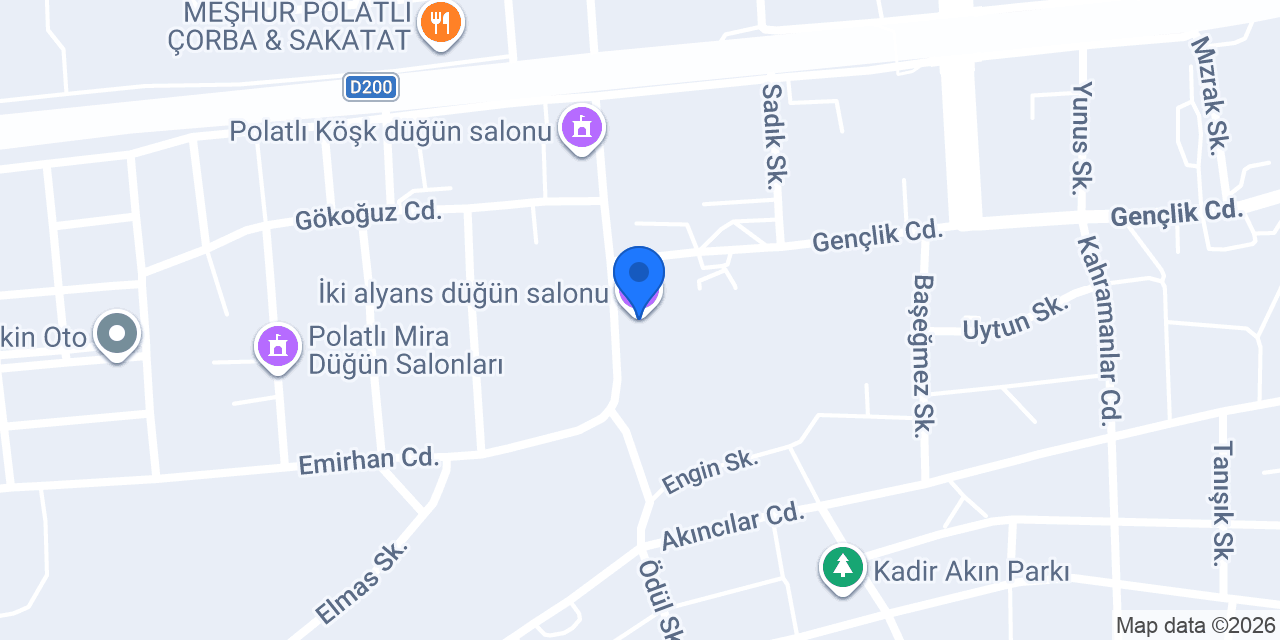 İki alyans düğün salonu konumu
