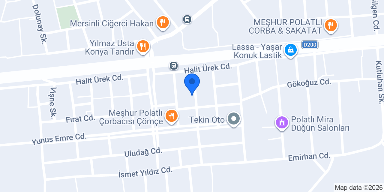 Celil Otomotiv konumu
