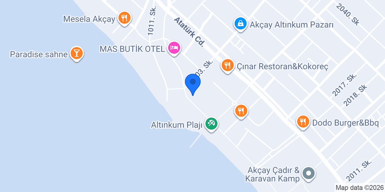 Cafe'de Seyir konumu