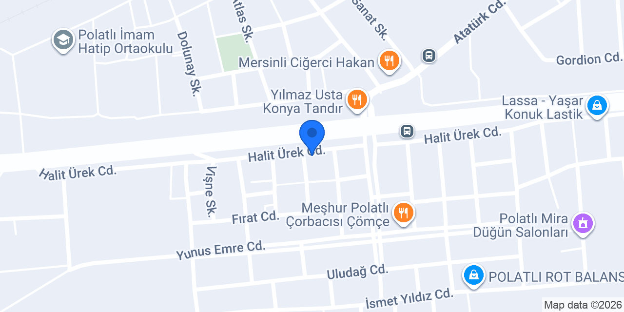 Çetin Oto Lastik konumu