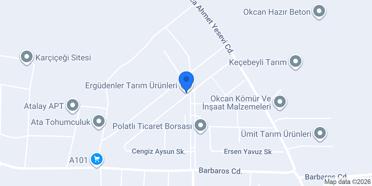 Ergüdenler Tarım Ürünleri konumu