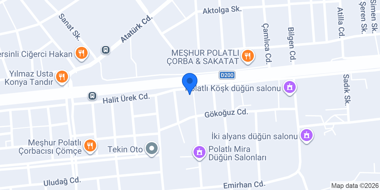 POLATLI YOL YARDIM ve OTO ÇEKİCİ konumu