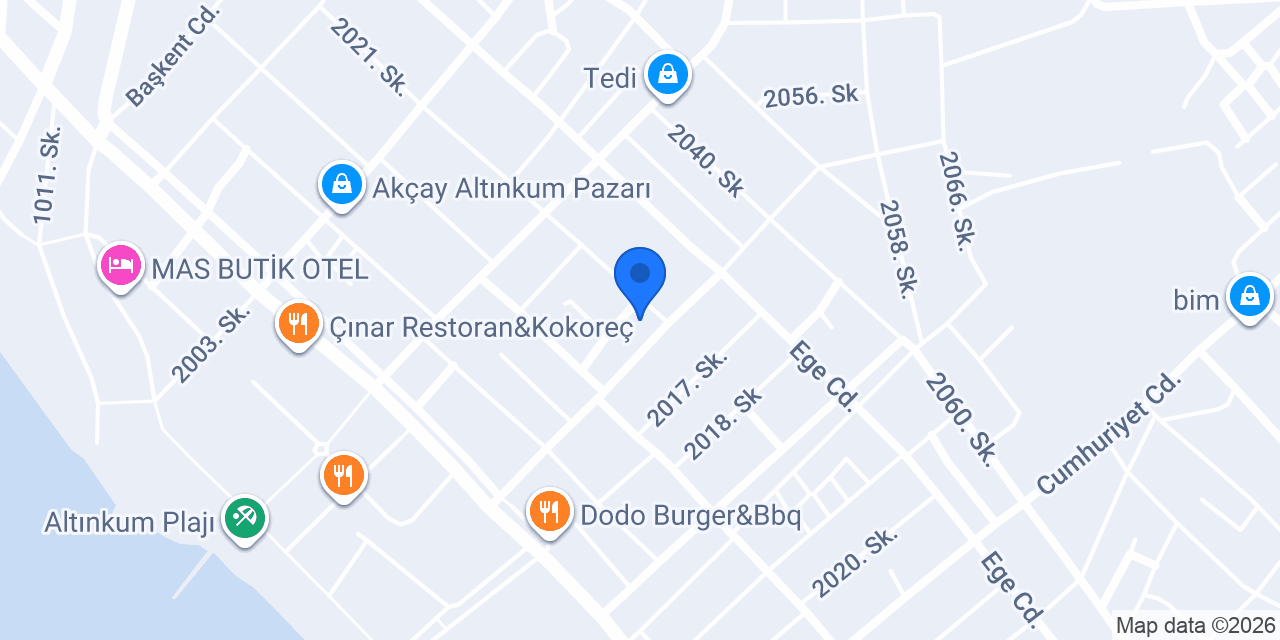 Stüdyo Akçay konumu