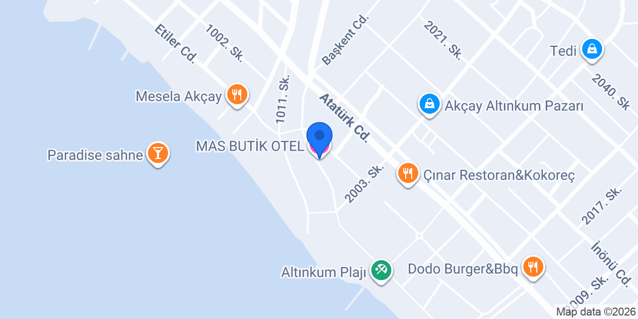 MAS BUTİK OTEL konumu