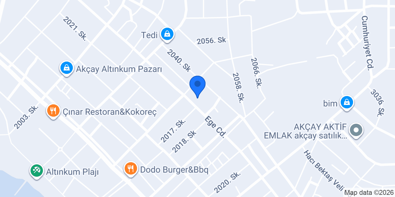 AKÇAY DENİZ EMLAK konumu