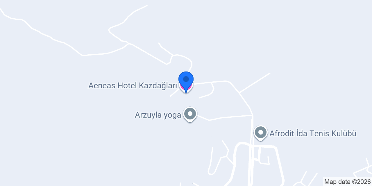 Aeneas Hotel Kazdağları konumu