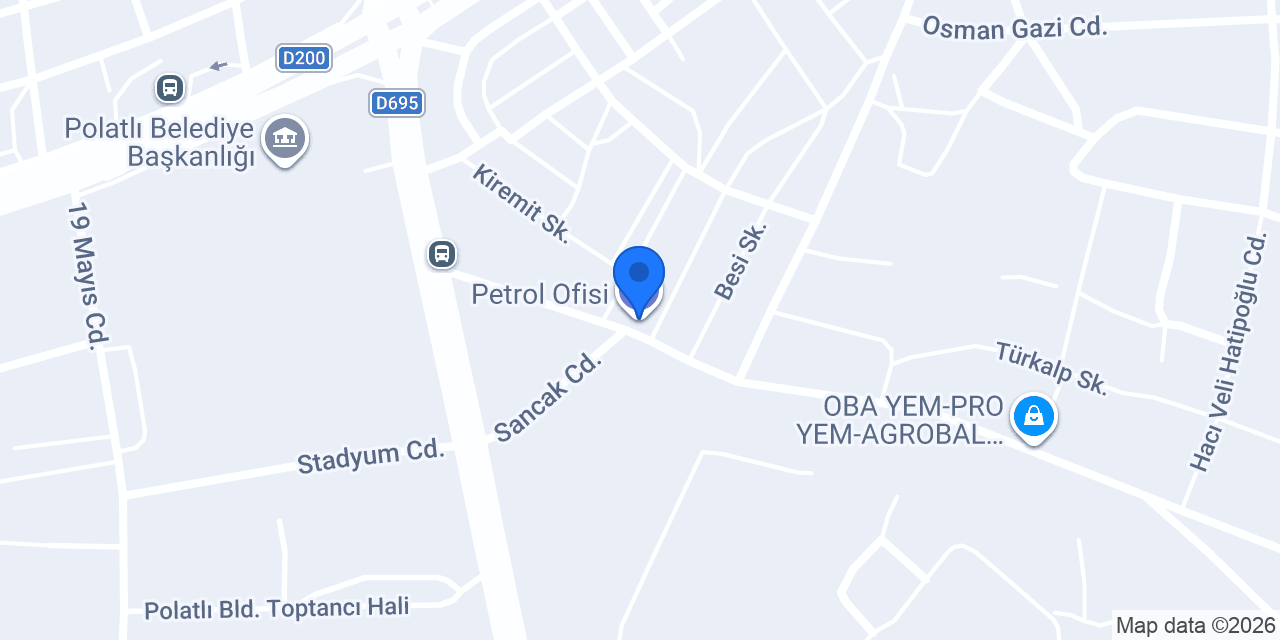 Petrol Ofisi konumu
