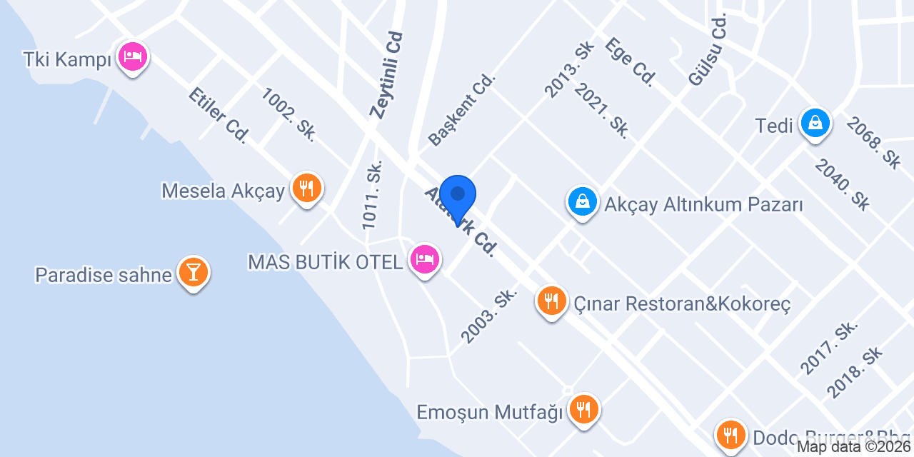 Pasaport Pizza Akçay konumu