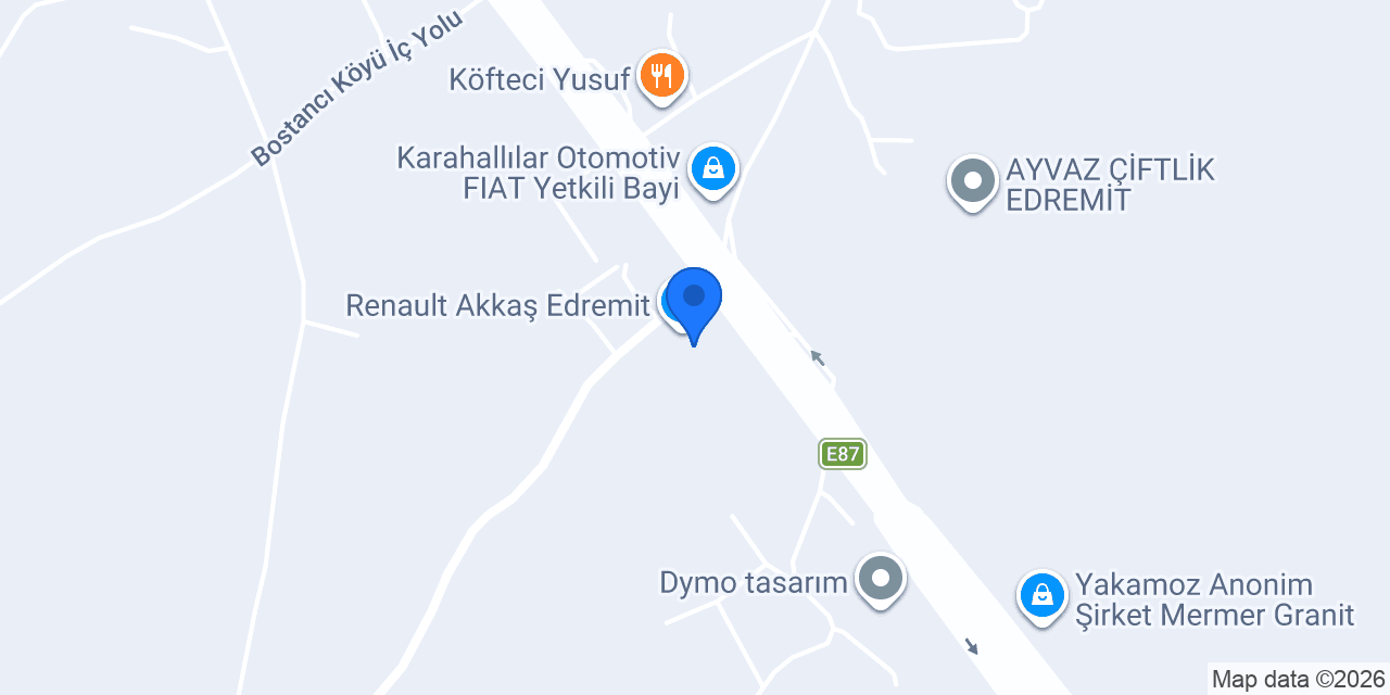 Dacia Akkaş Edremit konumu