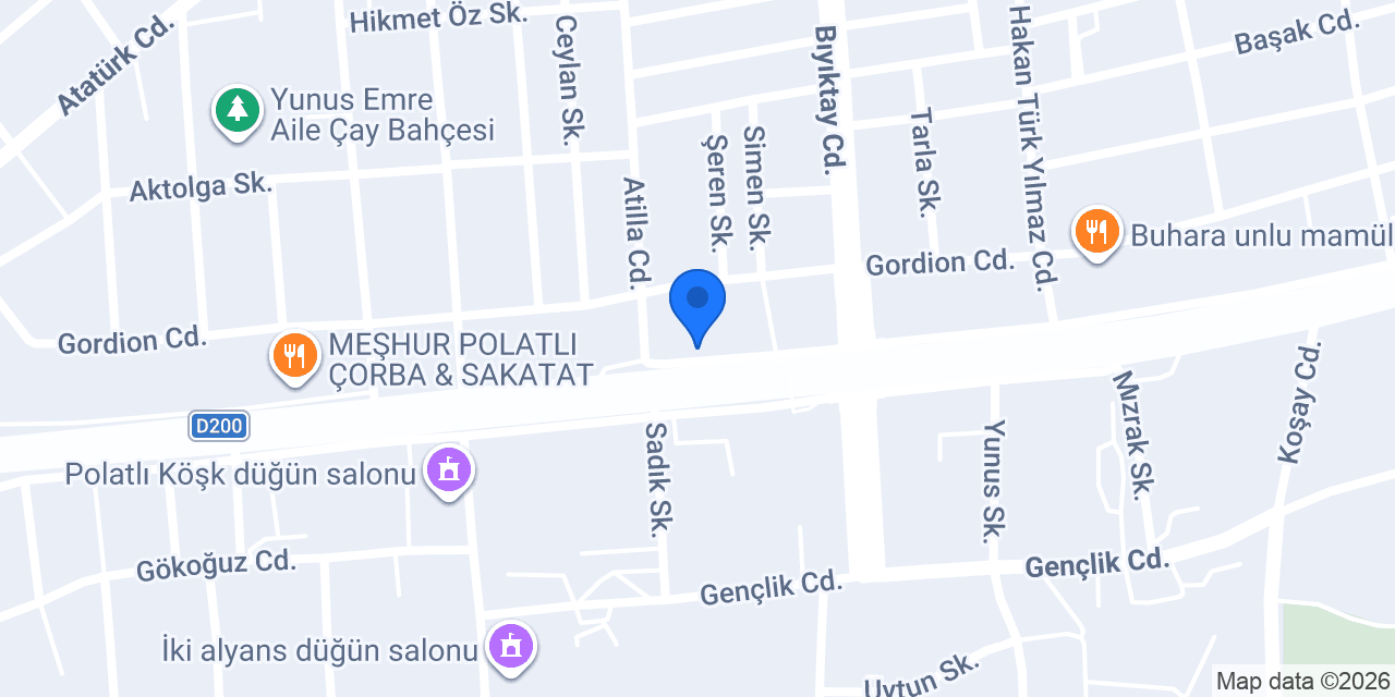 POLATLI 1.NOTERLİĞİ konumu