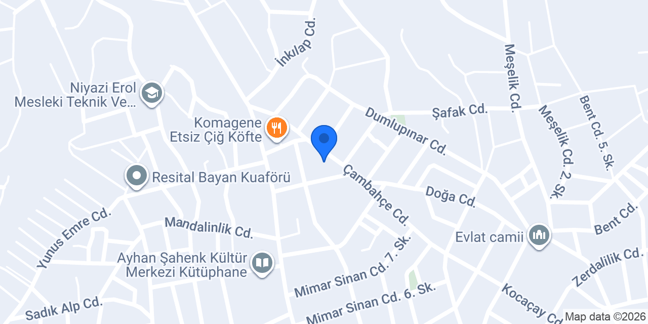 Berket Market konumu
