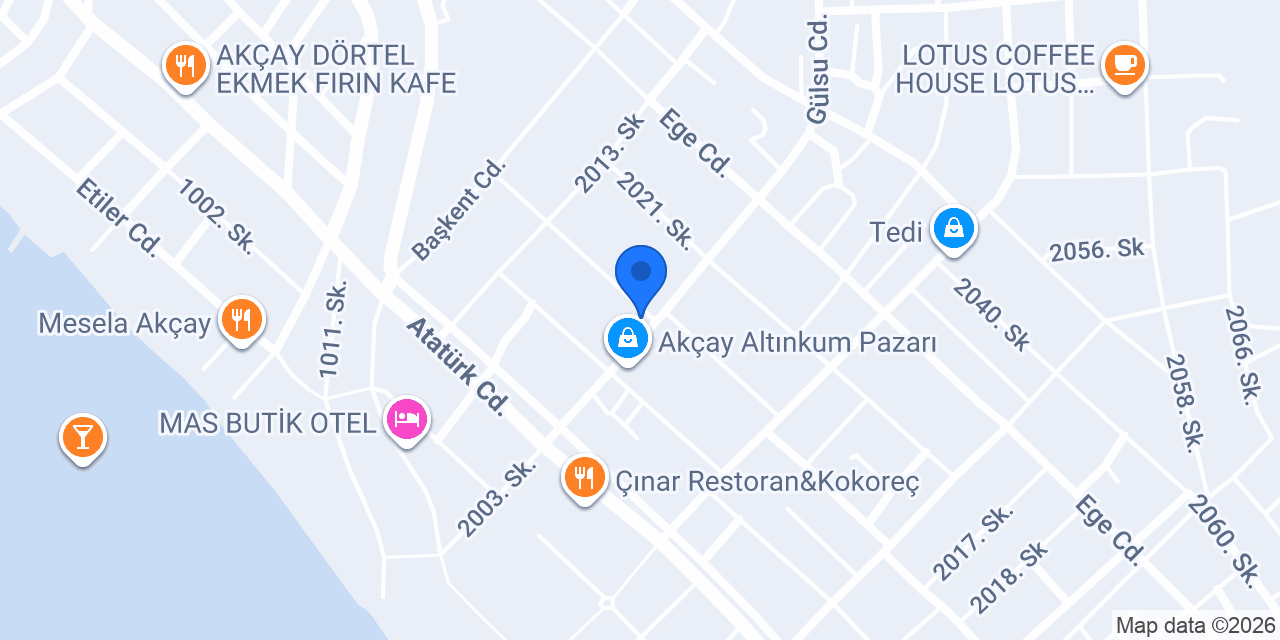 Akçay Kumsal Emlak konumu