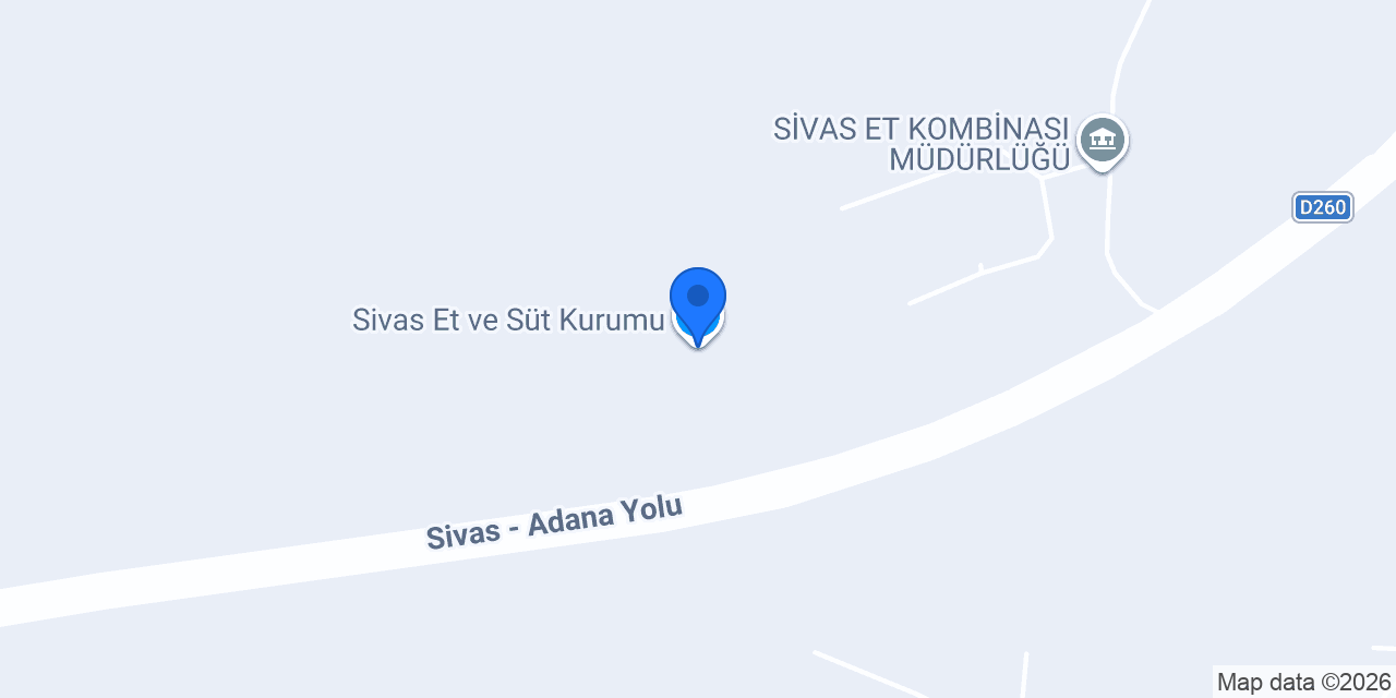 Sivas Et ve Süt Kurumu konumu