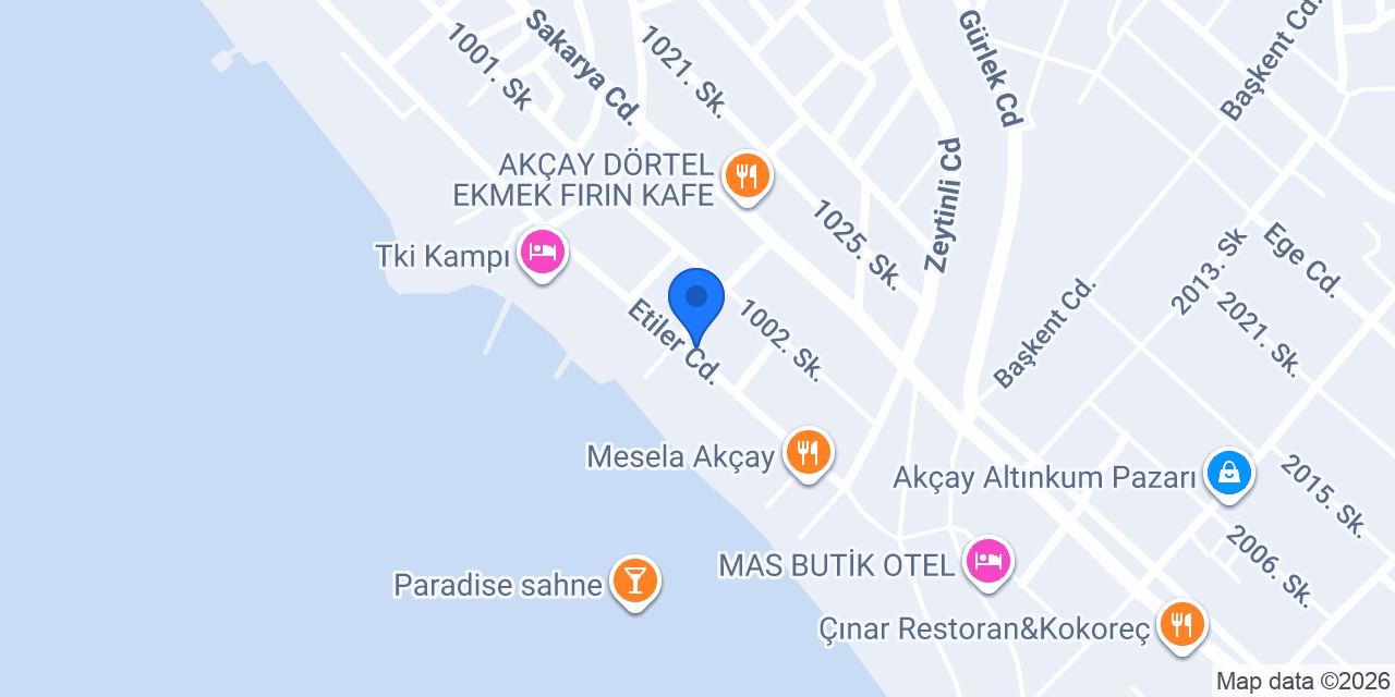 Güven Cafe konumu