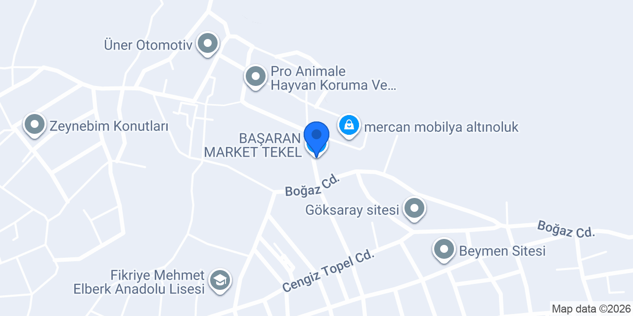 BAŞARAN MARKET TEKEL konumu