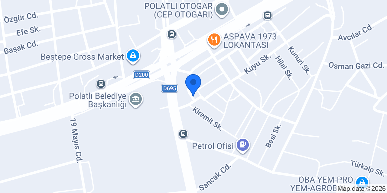 Polatlı Birlik Vinç konumu