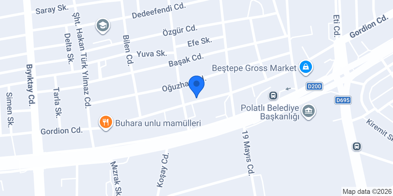 Polatlı Gordion Yapı Su Tesisat konumu