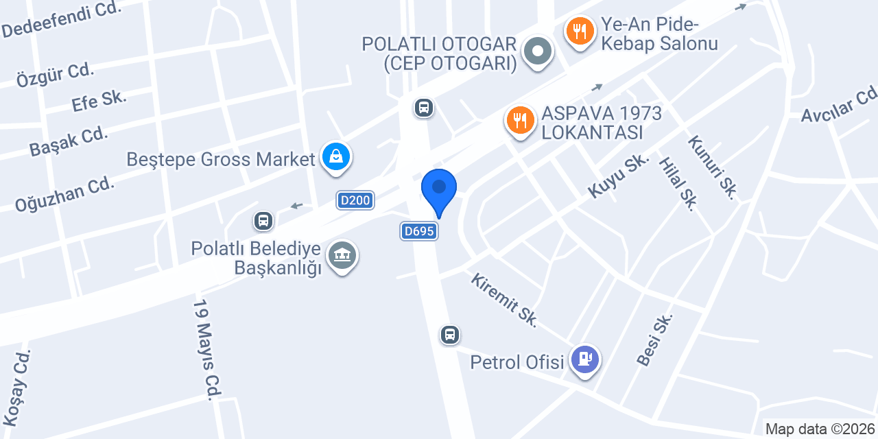 POLATLI BELEDİYESİ HAYVAN BAKIM EVİ konumu