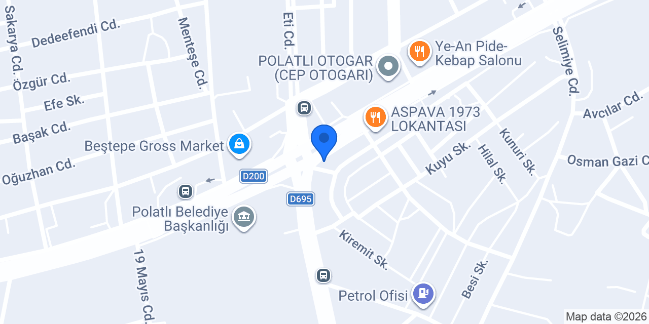 Polatlı Kent Otel konumu