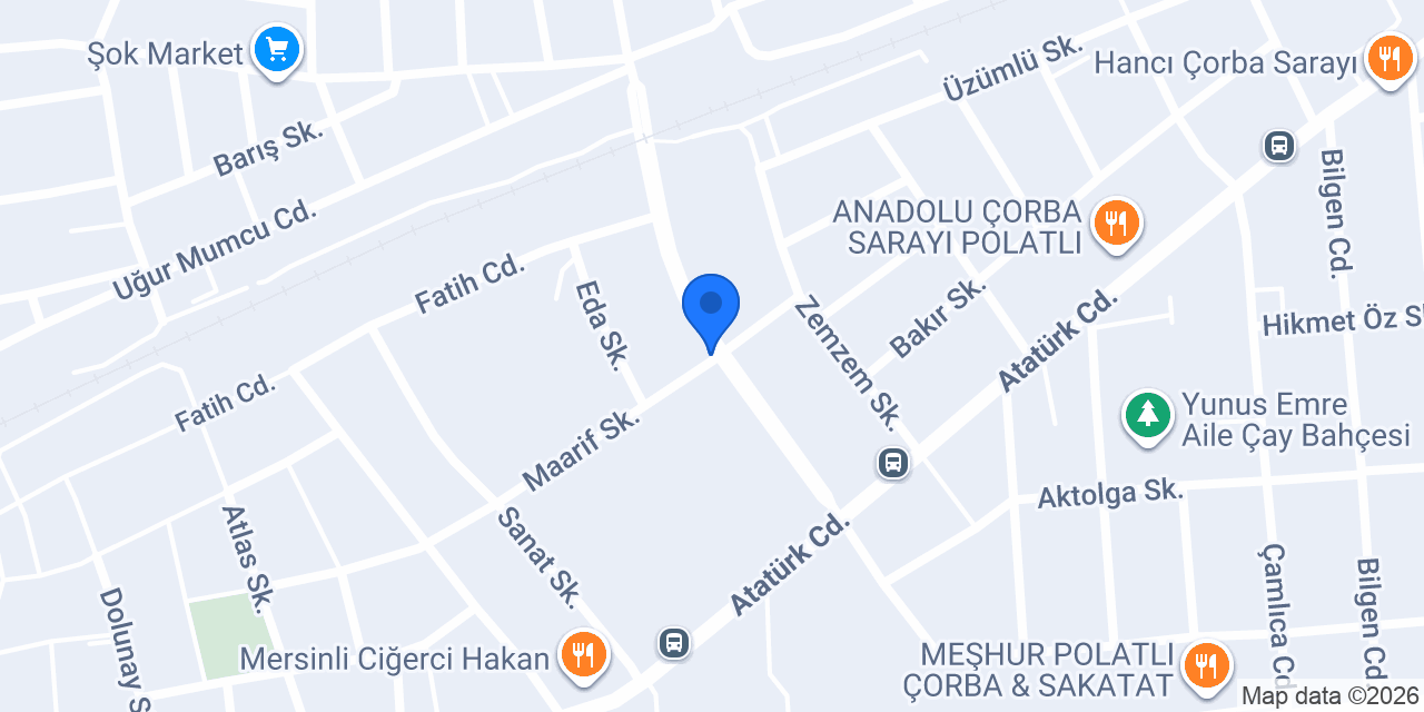Seray Pastanesi konumu