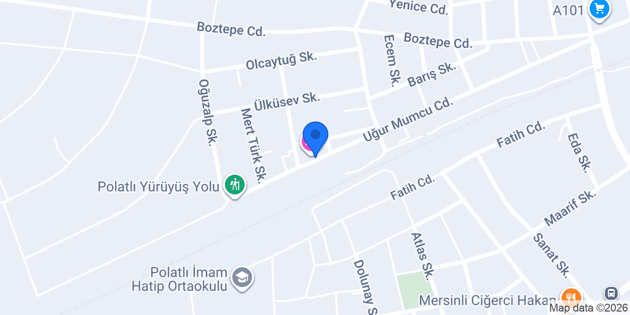 KYK Polatlı Erkek Yurdu konumu