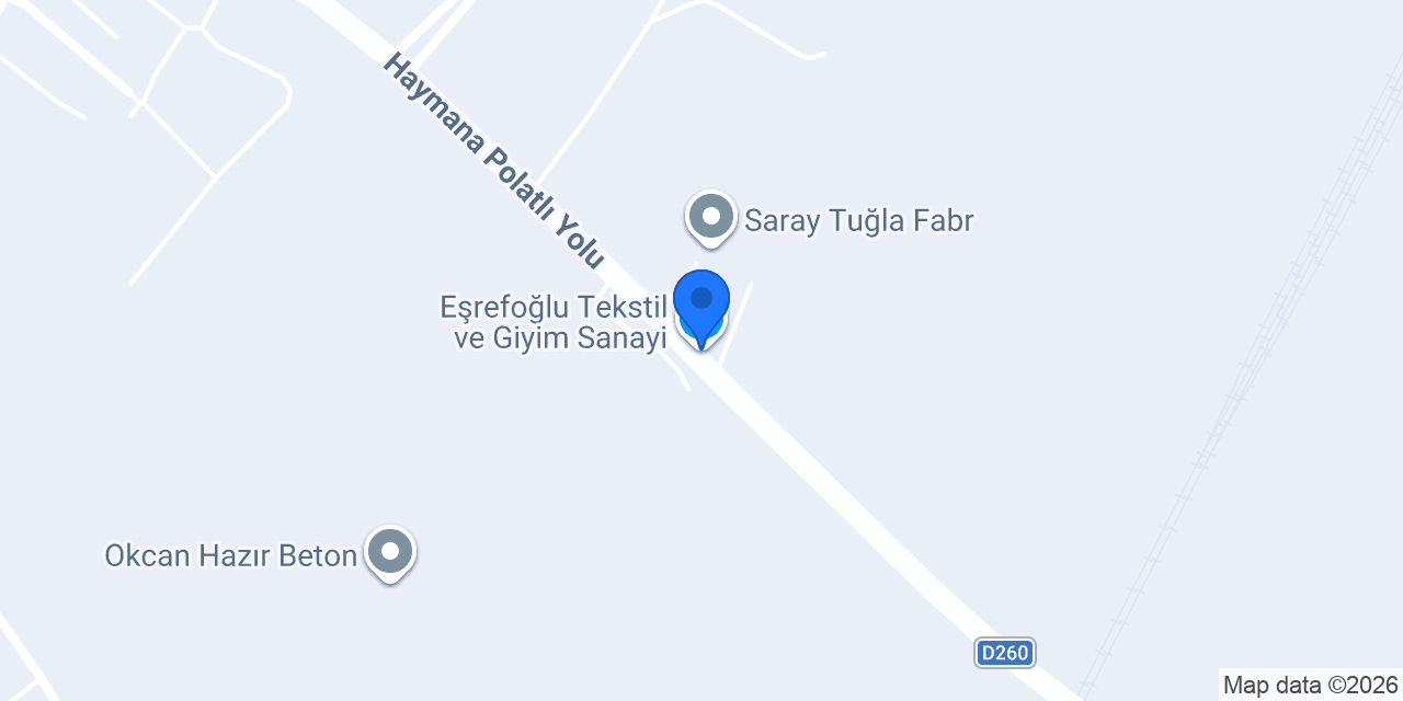Eşrefoğlu Tekstil ve Giyim Sanayi konumu