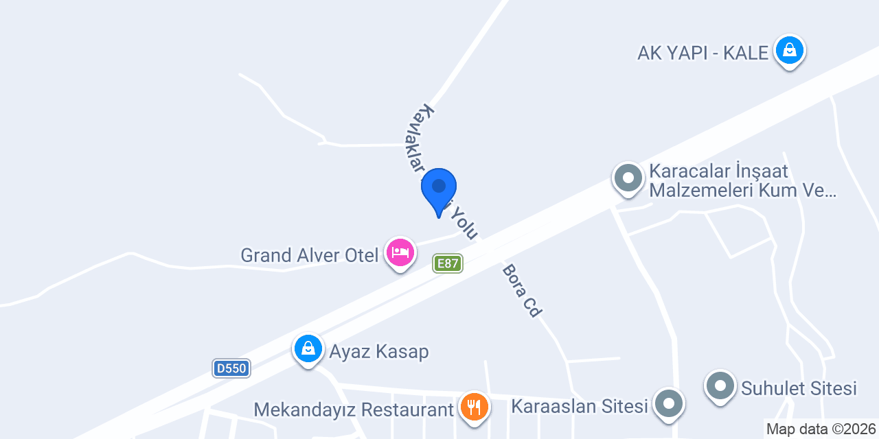 Hastaş Parke Beton konumu