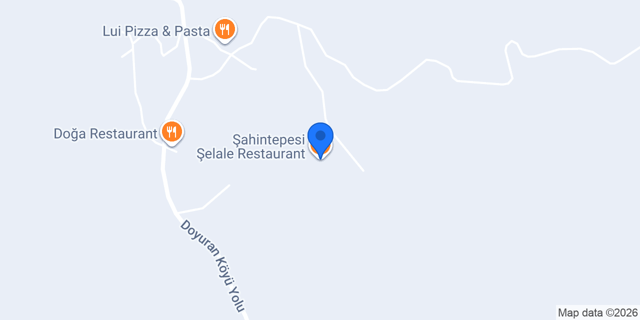 Şahintepesi Şelale Restaurant konumu