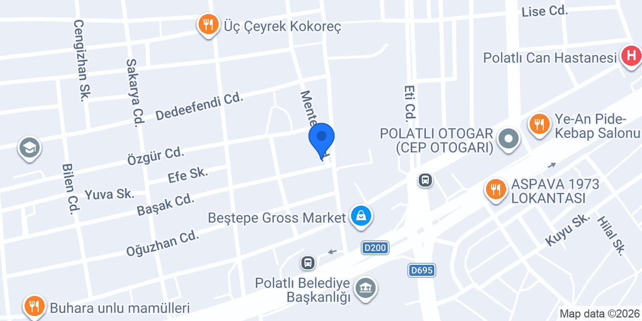 Polatlı Sağlık Ocağı konumu