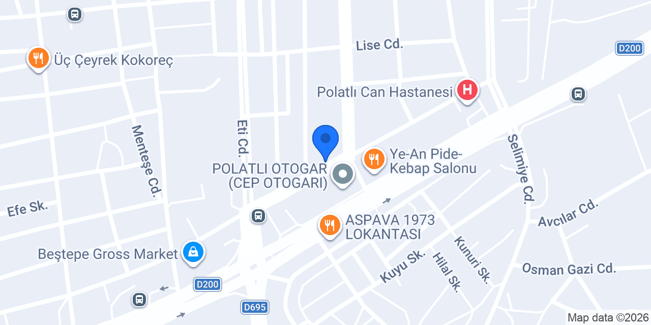 Yalçın Güçlü Oto Lastik konumu
