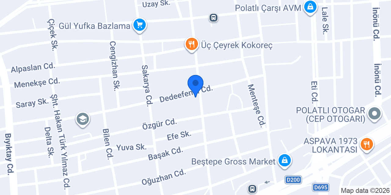 Polatlı Aile Yaşam Merkezi konumu