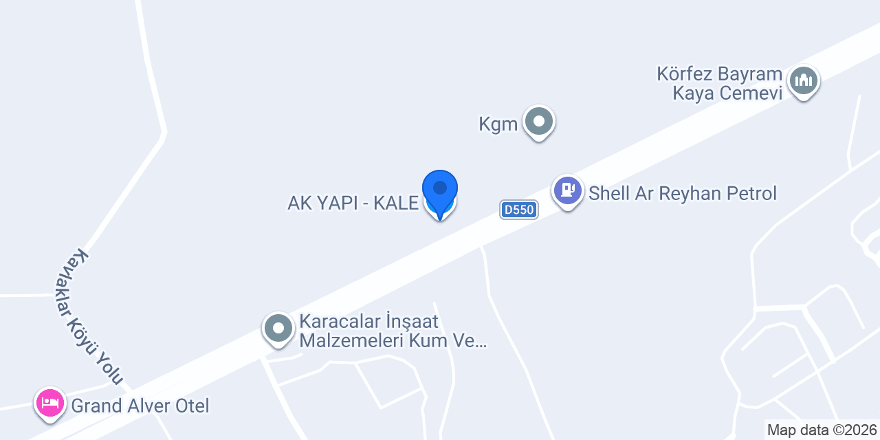 AK YAPI - KALE konumu