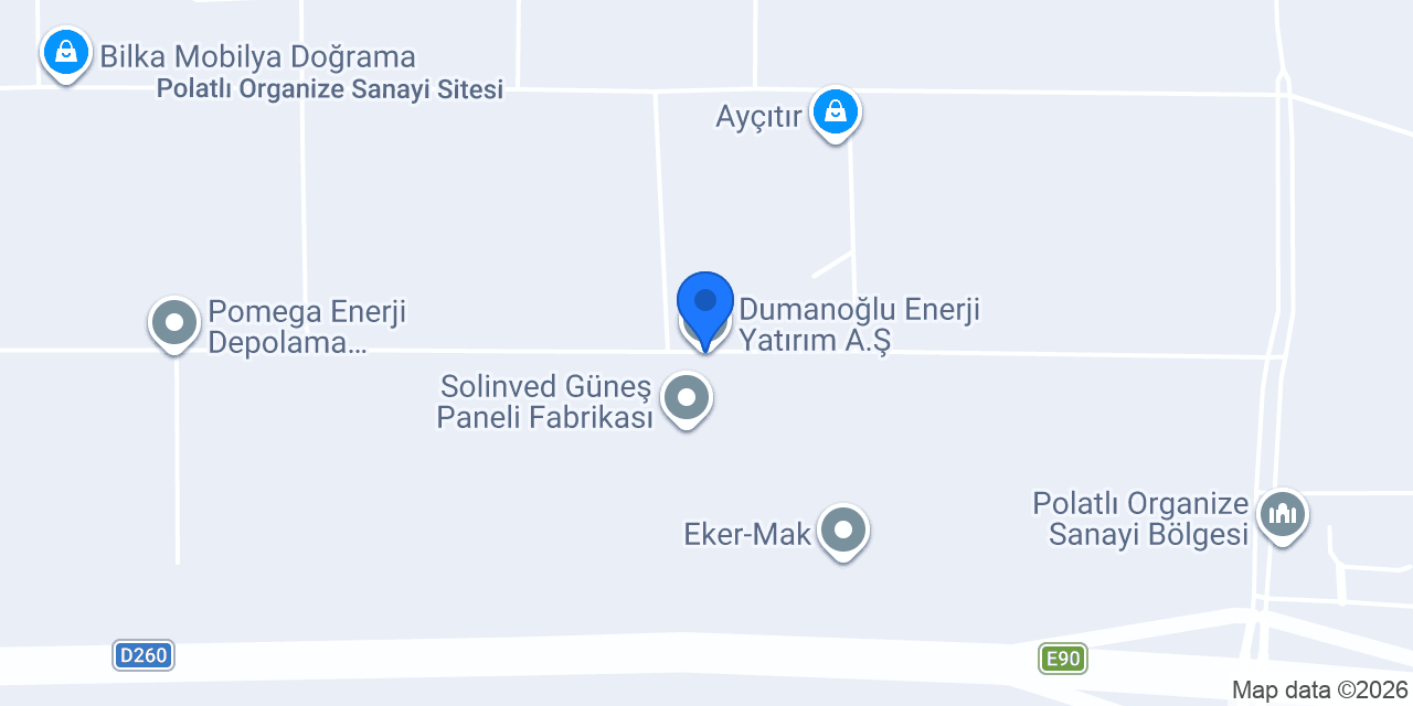 Dumanoğlu Enerji Yatırım A.Ş. konumu