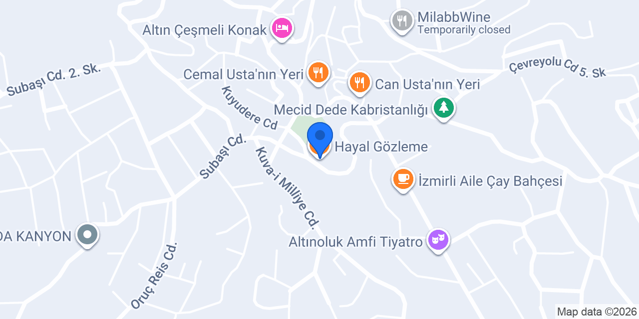 Hayal Gözleme konumu