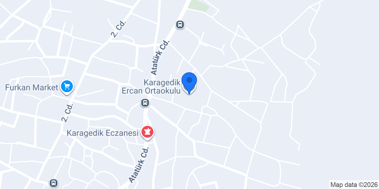 Karagedik Ercan Ortaokulu konumu