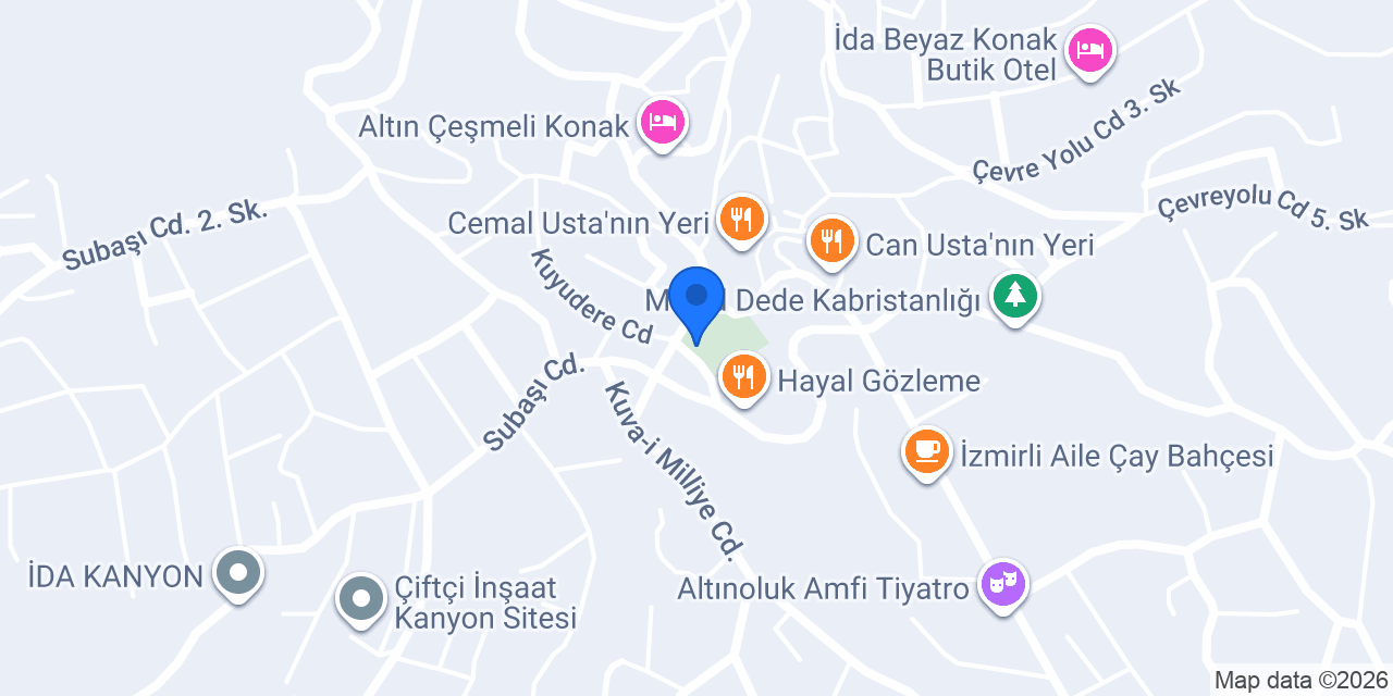 HAVUZLU PARK CAFE konumu