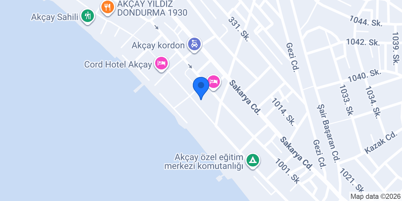 Maybutik Akçay konumu