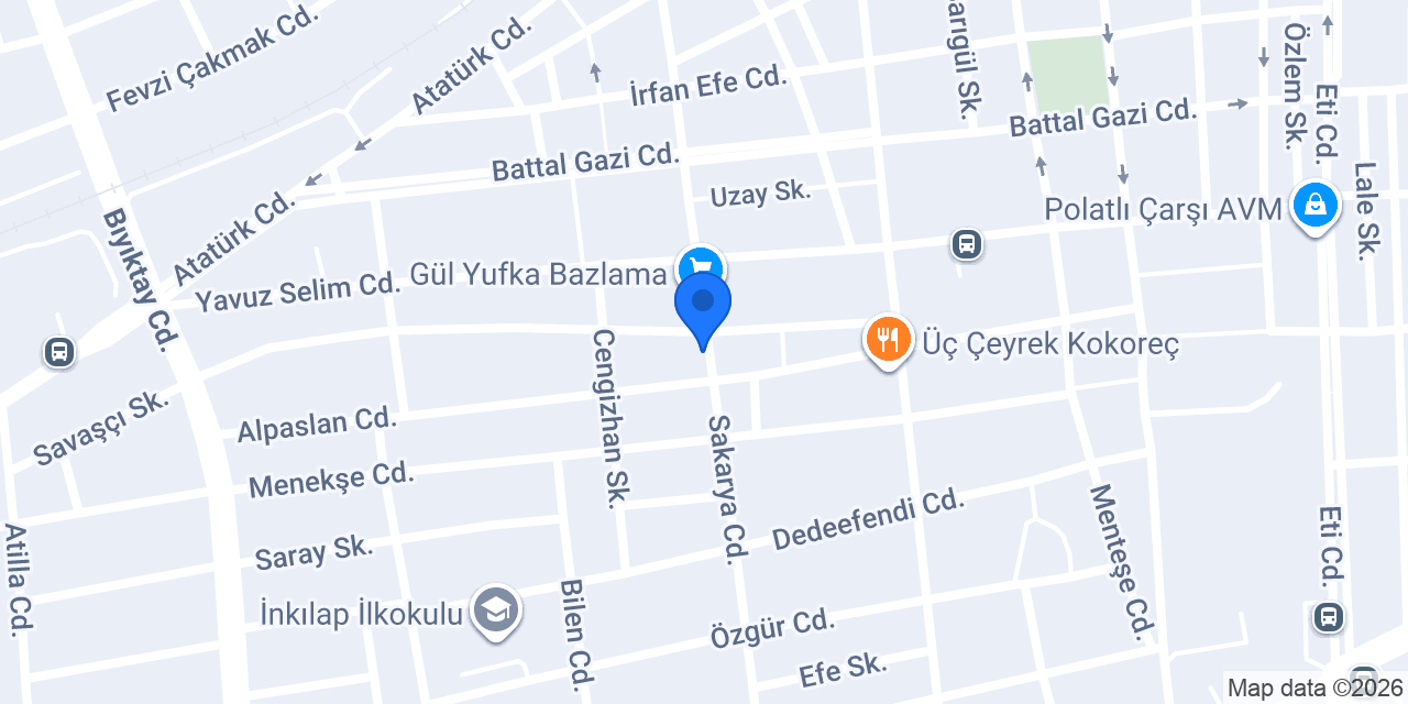 Acar Gıda DaDaŞBeY konumu