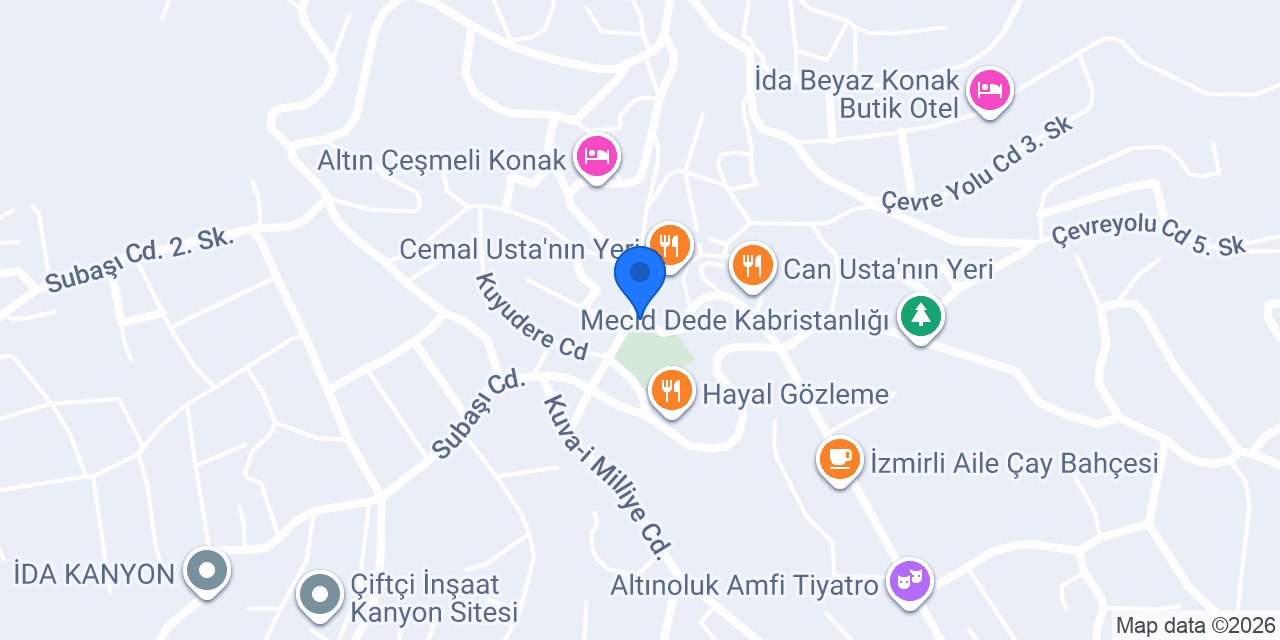 Altınoluk Merkez Parkı konumu