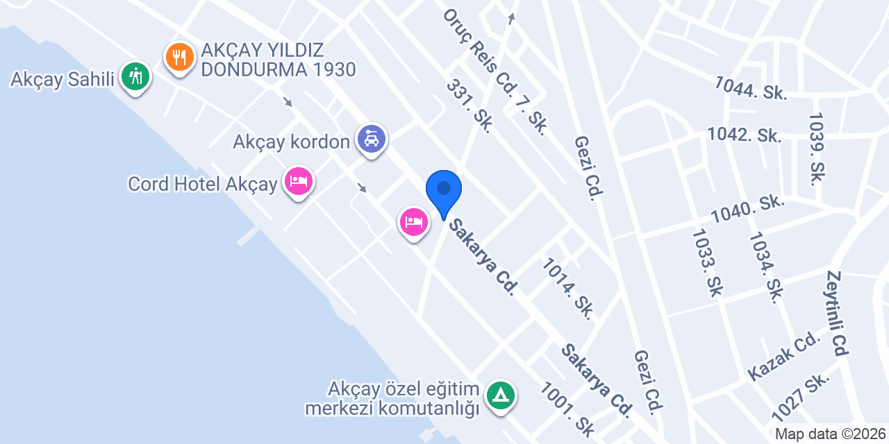 Milenyum Çiçekçilik konumu