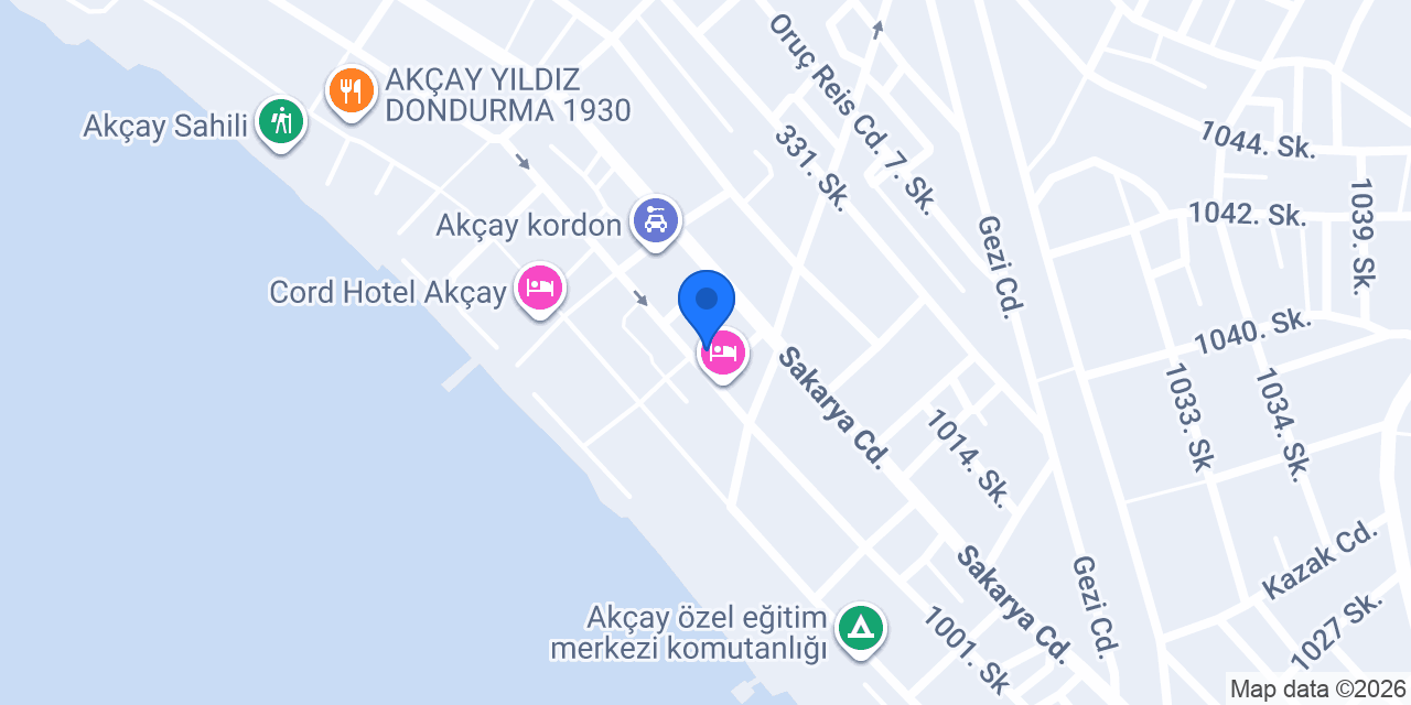 Levent Pansiyon konumu