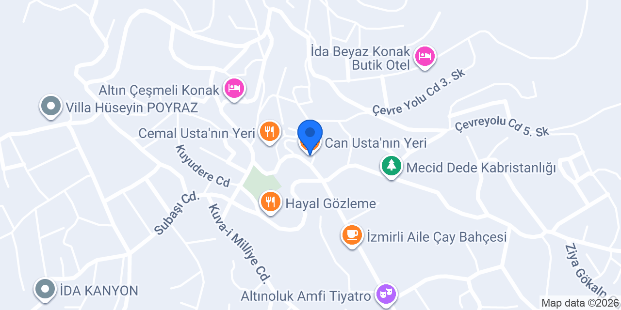 Can Usta'nın Yeri konumu