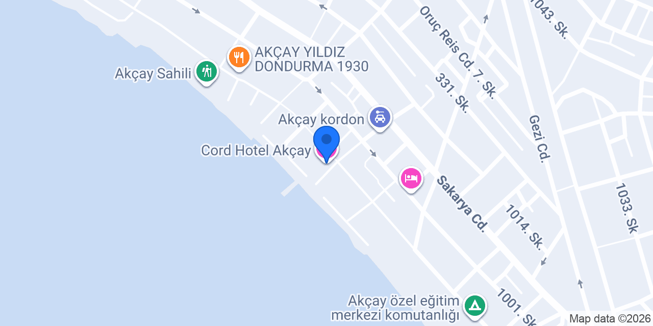 Cord Hotel Akçay konumu