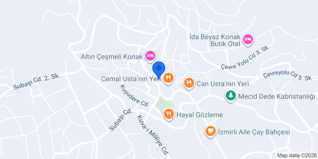 Yaz Dağları konumu