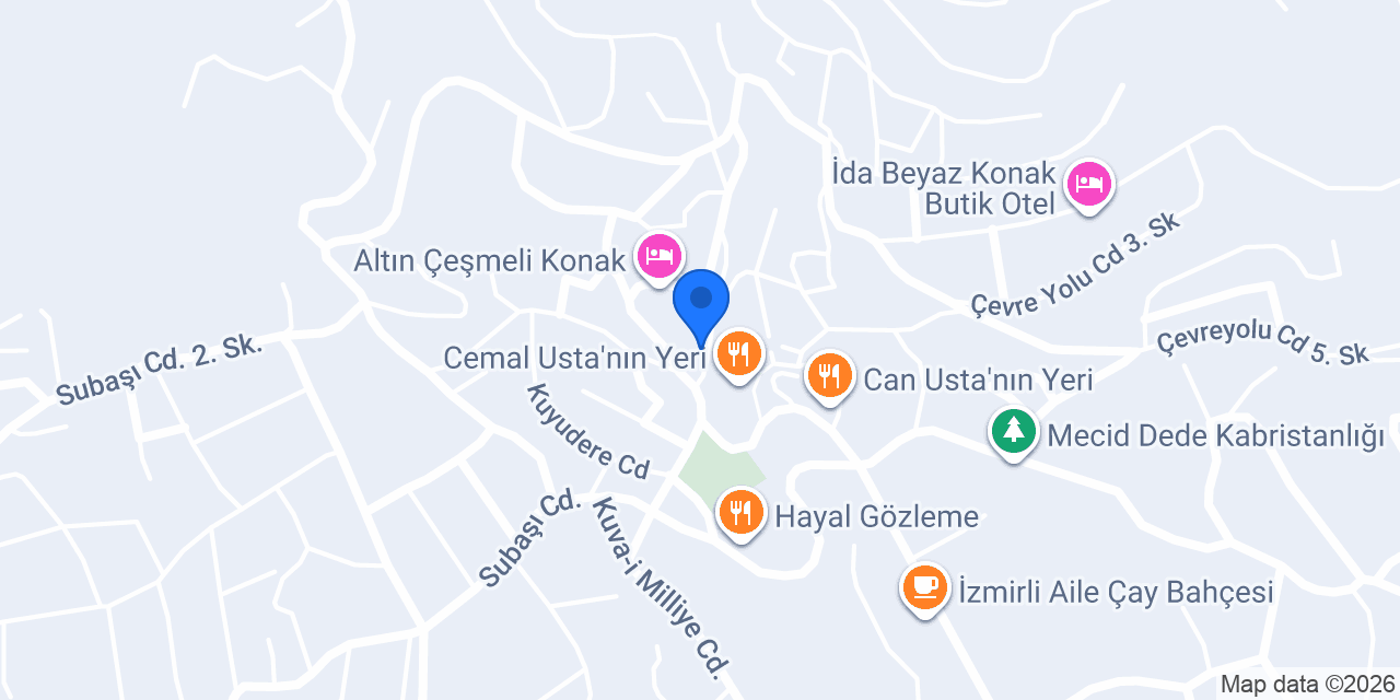 Anfora Otel & Şarap Evi konumu