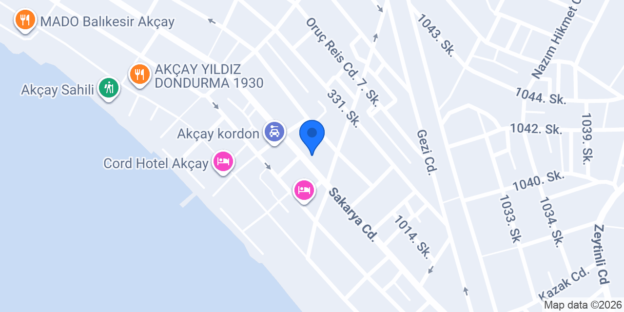 İLYADA VETERİNER Muayenehanesi konumu